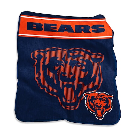 Logo Brands Chicago Bears 60x80 Raschel Throw 606-26X